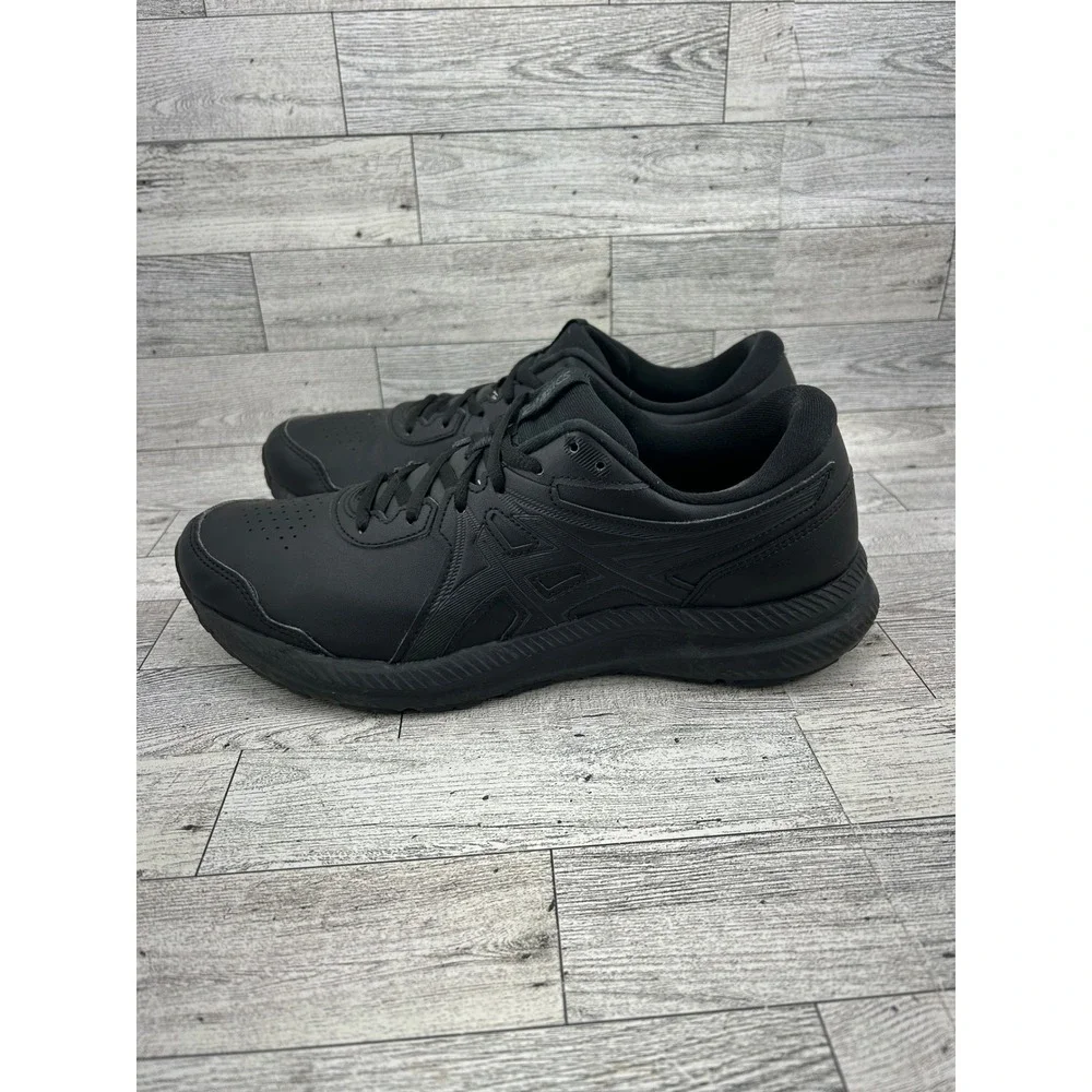 Asics Gel-Contend 7 Women Walking Shoes Black Leather 1132A057 Size‎ 9.5